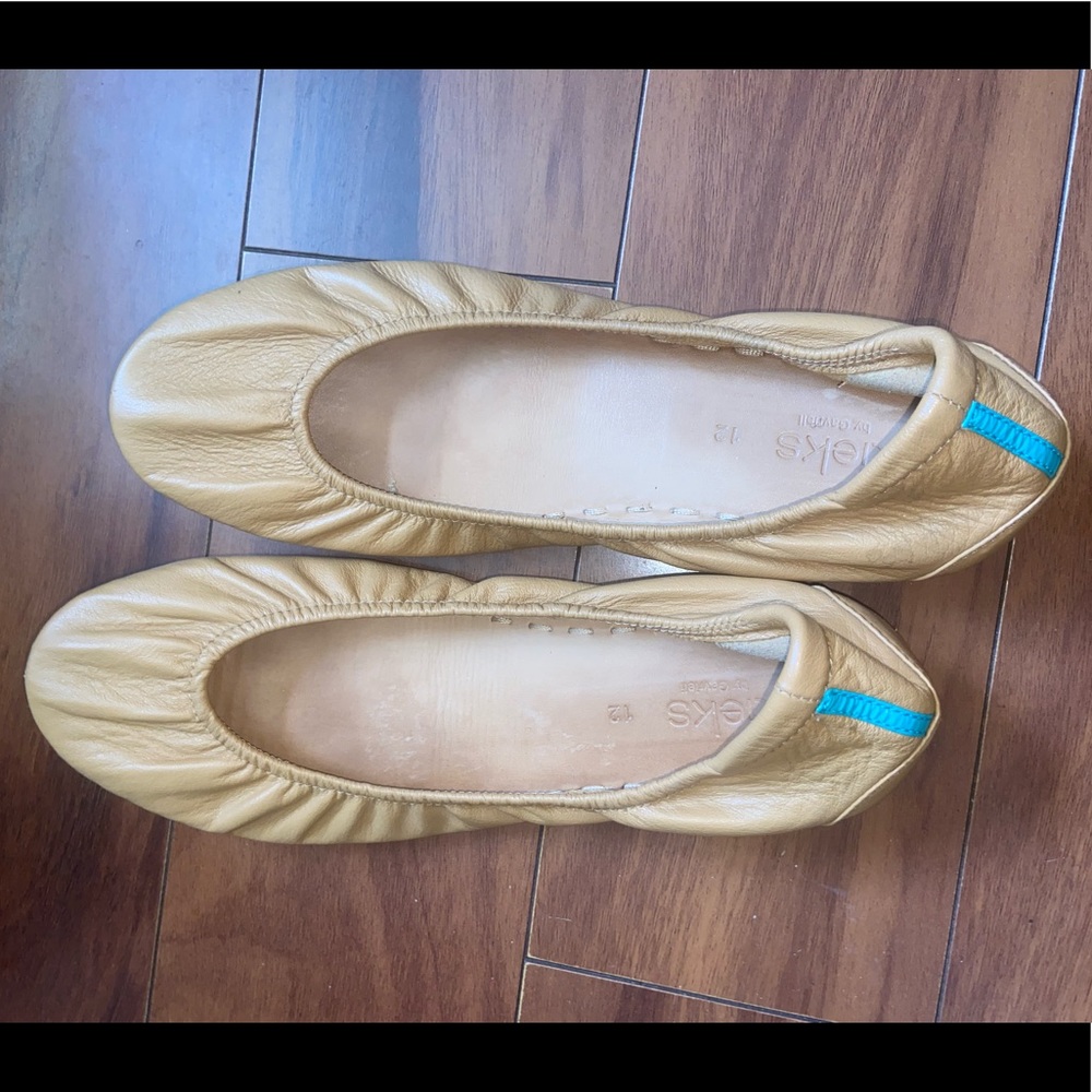 Tieks size 12 camel flats